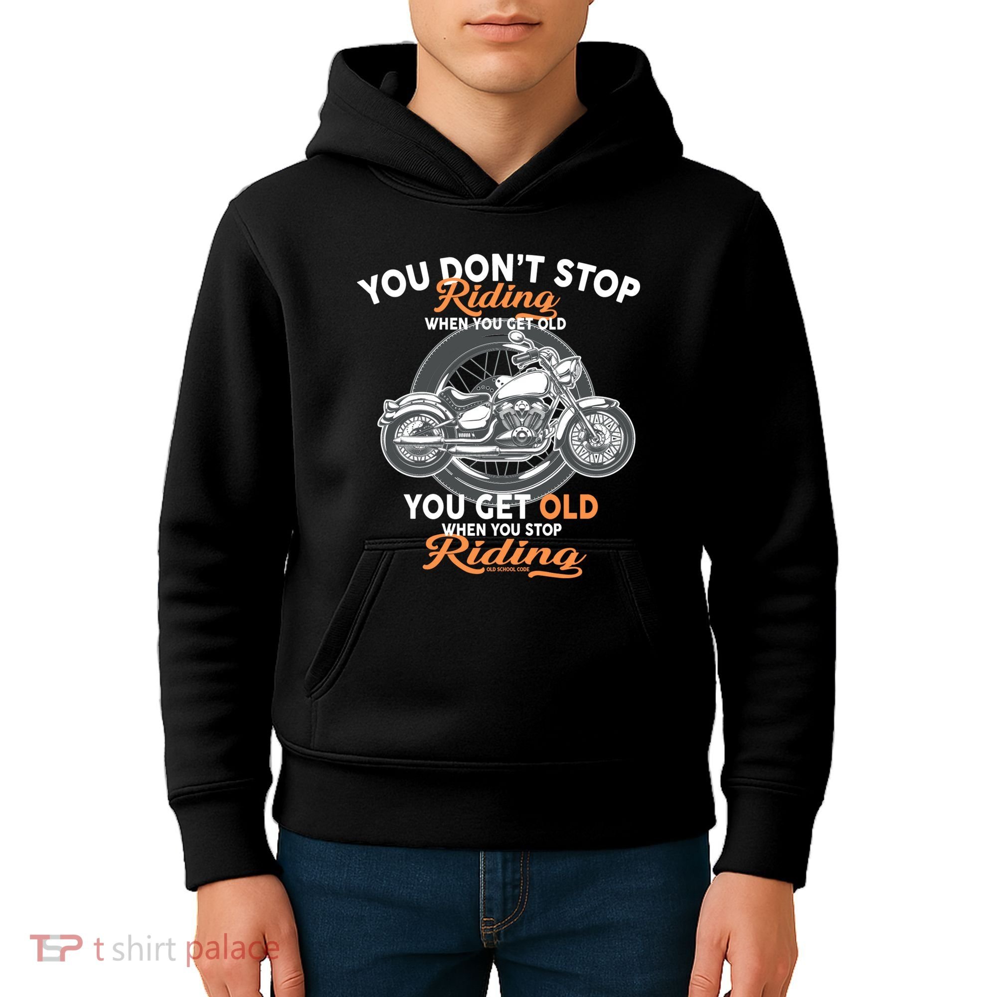 You Don't Get Old When You Stop Riding Kids Hoodie