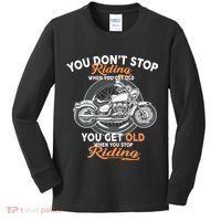 You Don't Get Old When You Stop Riding Kids Long Sleeve Shirt thumb 0