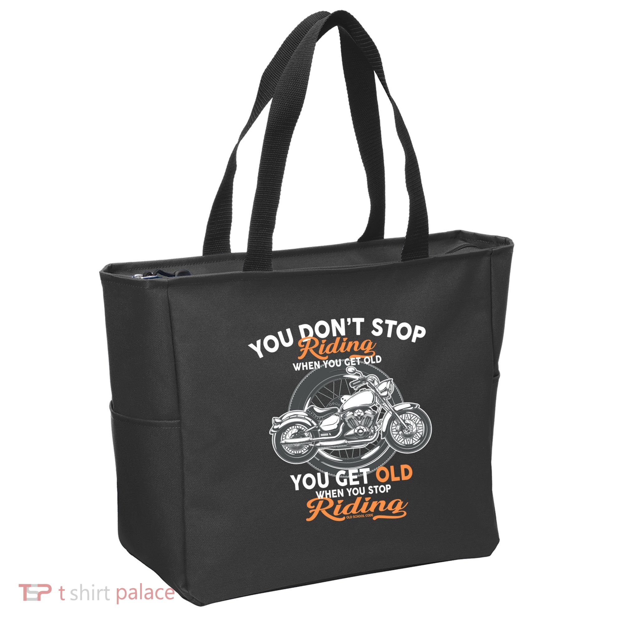 You Don't Get Old When You Stop Riding Tote Bag