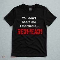 You Don't Scare I Married A Redhead! T-Shirt thumb 5