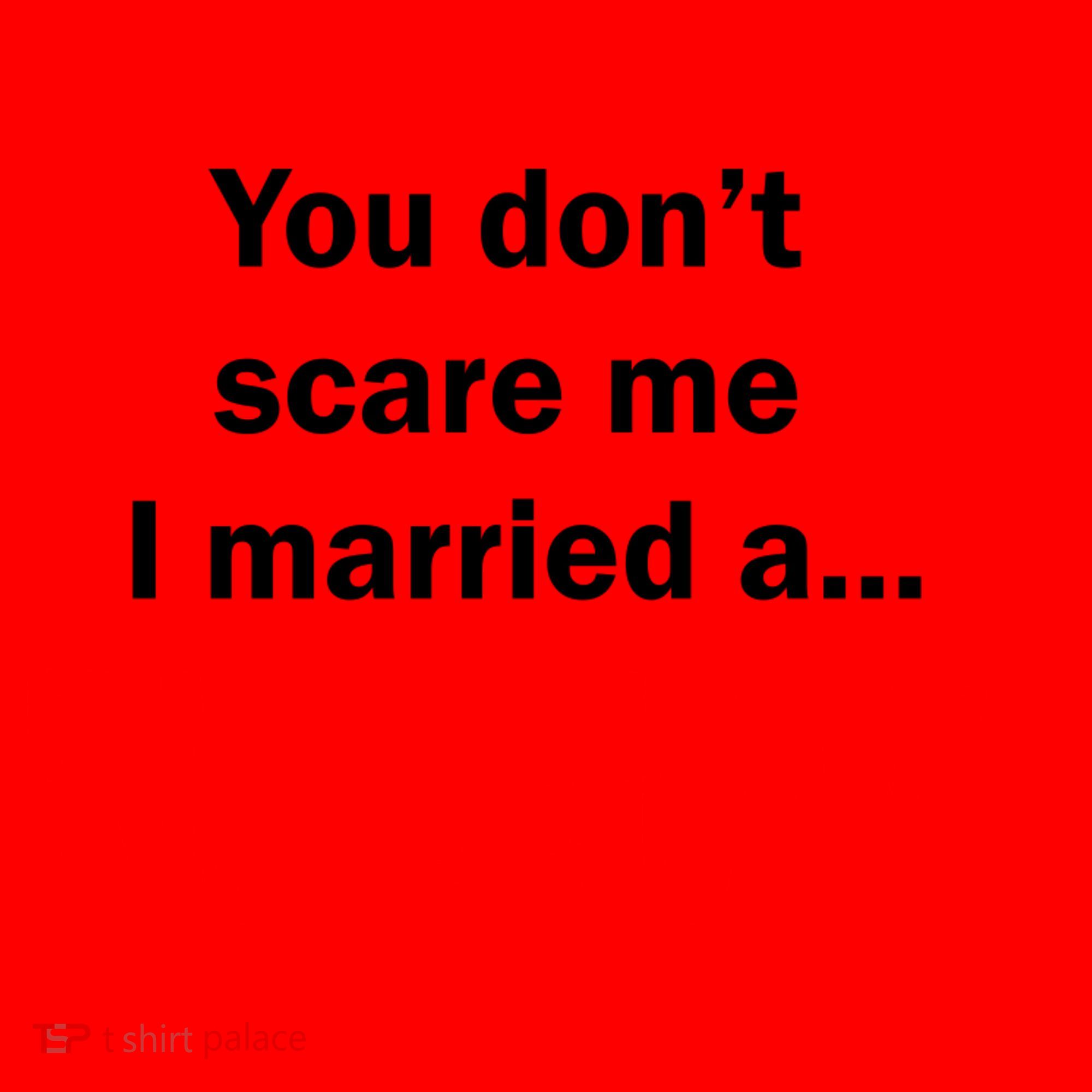 You Don't Scare I Married A Redhead! Santa Hat