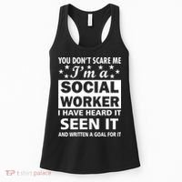 You Don't Scare Me Social Worker Women's Tank Top thumb 0