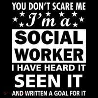 You Don't Scare Me Social Worker Visor thumb 3