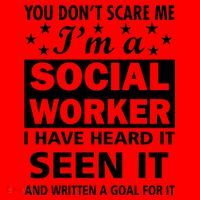 You Don't Scare Me Social Worker Santa Hat thumb 1