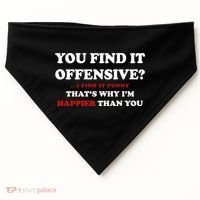 You Find It Offensive? I Find It Funny USA-Made Doggie Bandana thumb 0