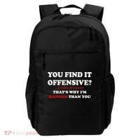 You Find It Offensive? I Find It Funny Backpack thumb 0