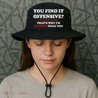 You Find It Offensive? I Find It Funny Bucket Hat thumb 3
