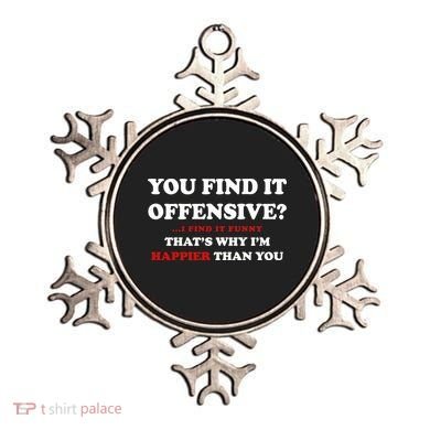 You Find It Offensive? I Find It Funny Ornament