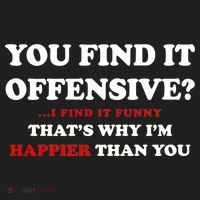You Find It Offensive? I Find It Funny Golf Towel thumb 3
