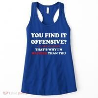 You Find It Offensive? I Find It Funny Women's Tank Top thumb 0