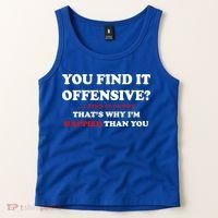 You Find It Offensive? I Find It Funny Tank Top thumb 2