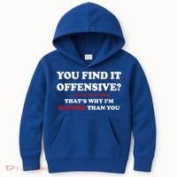 You Find It Offensive? I Find It Funny Kids Hoodie thumb 0