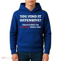 You Find It Offensive? I Find It Funny Kids Hoodie thumb 4