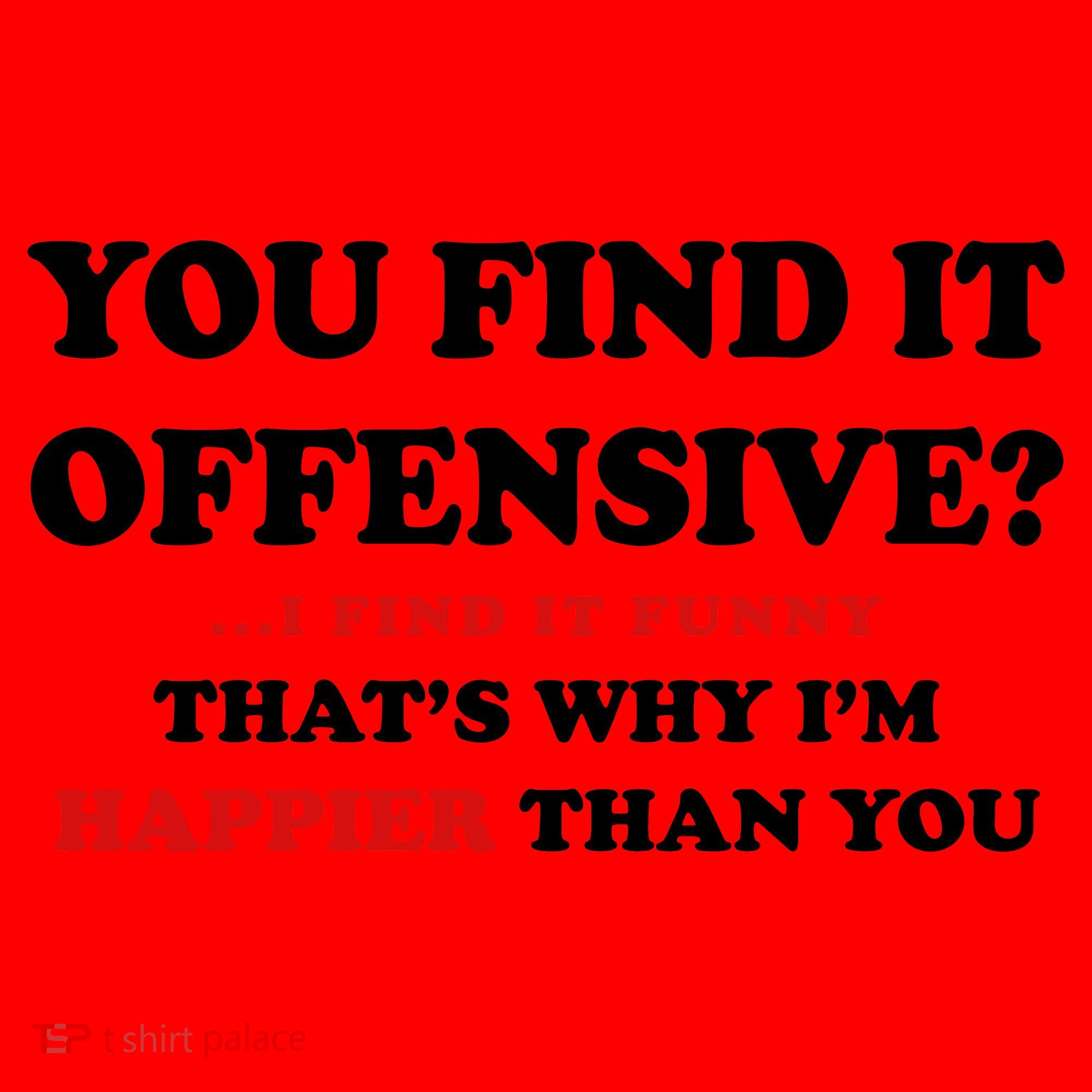You Find It Offensive? I Find It Funny Santa Hat