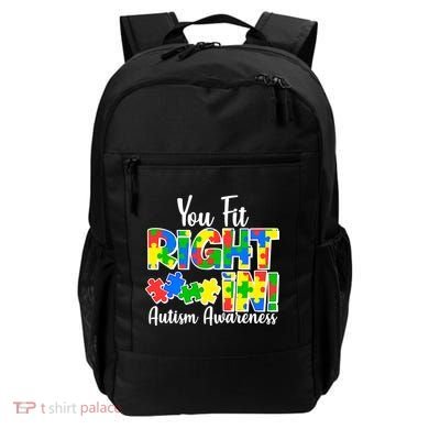 You Fit Right In Autism Awareness Backpack