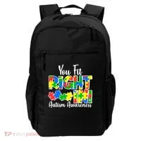 You Fit Right In Autism Awareness Backpack thumb 0