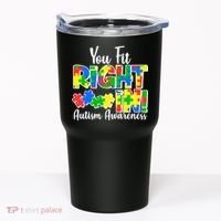 You Fit Right In Autism Awareness Tumbler thumb 0