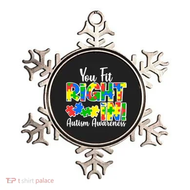 You Fit Right In Autism Awareness Ornament