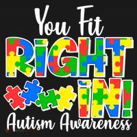 You Fit Right In Autism Awareness Ornament thumb 1