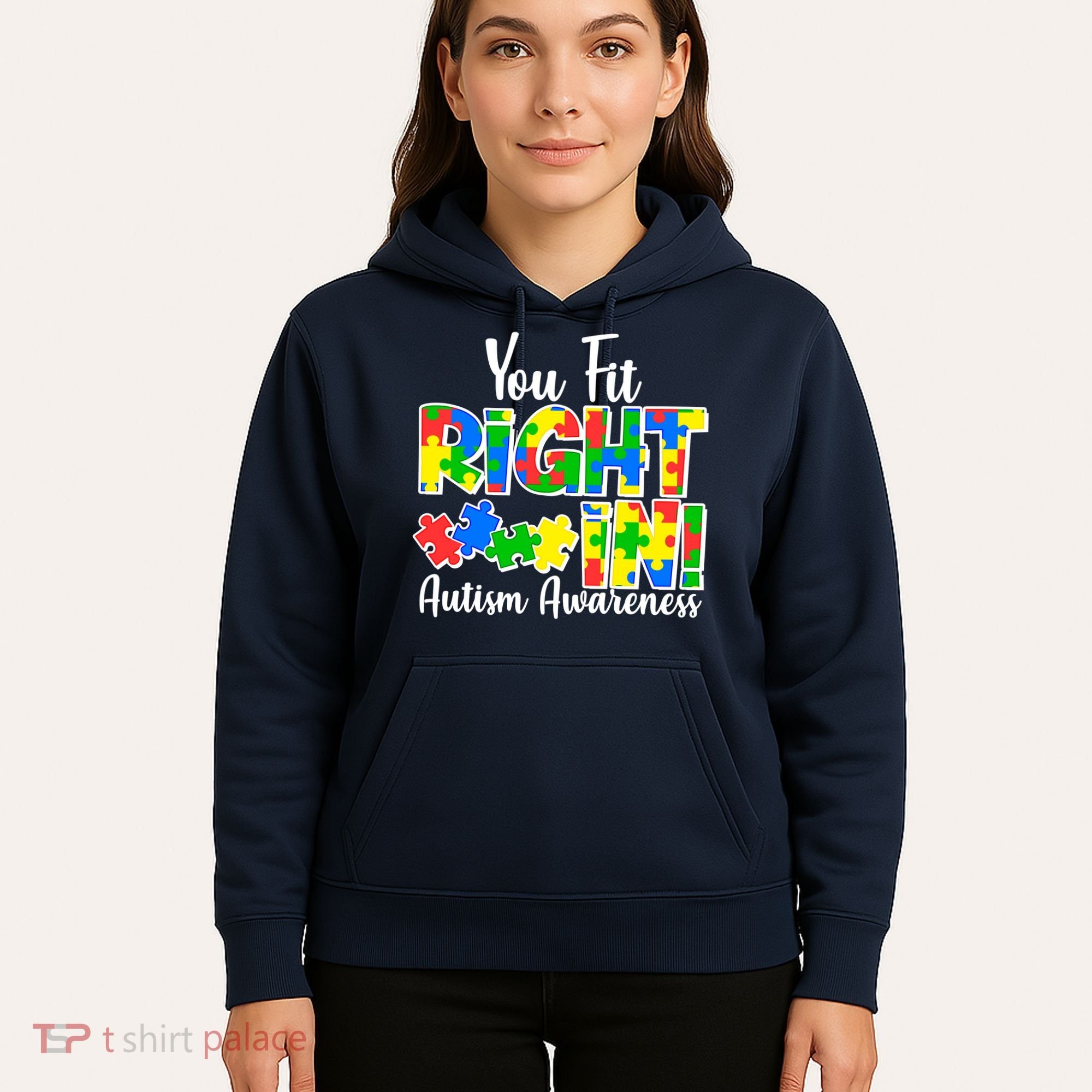 You Fit Right In Autism Awareness Hoodie