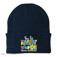 You Fit Right In Autism Awareness Beanie thumb 0