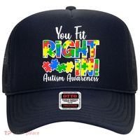 You Fit Right In Autism Awareness Hat thumb 0