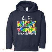 You Fit Right In Autism Awareness Toddler Hoodie thumb 0