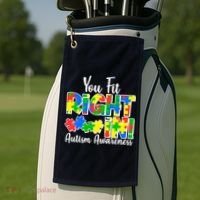 You Fit Right In Autism Awareness Golf Towel thumb 2