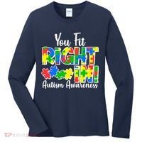 You Fit Right In Autism Awareness Women's Long Sleeve Shirt thumb 0