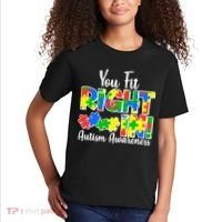 You Fit Right In Autism Awareness Kids T-Shirt thumb 2