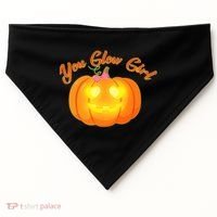 You Glow Girl Cute Pumpkin USA-Made Doggie Bandana thumb 0