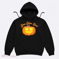 You Glow Girl Cute Pumpkin Hoodie thumb 0