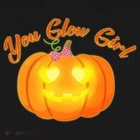 You Glow Girl Cute Pumpkin Hoodie thumb 2
