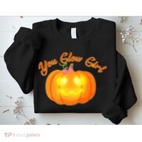 You Glow Girl Cute Pumpkin Sweatshirt thumb 2