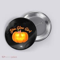 You Glow Girl Cute Pumpkin Button thumb 0