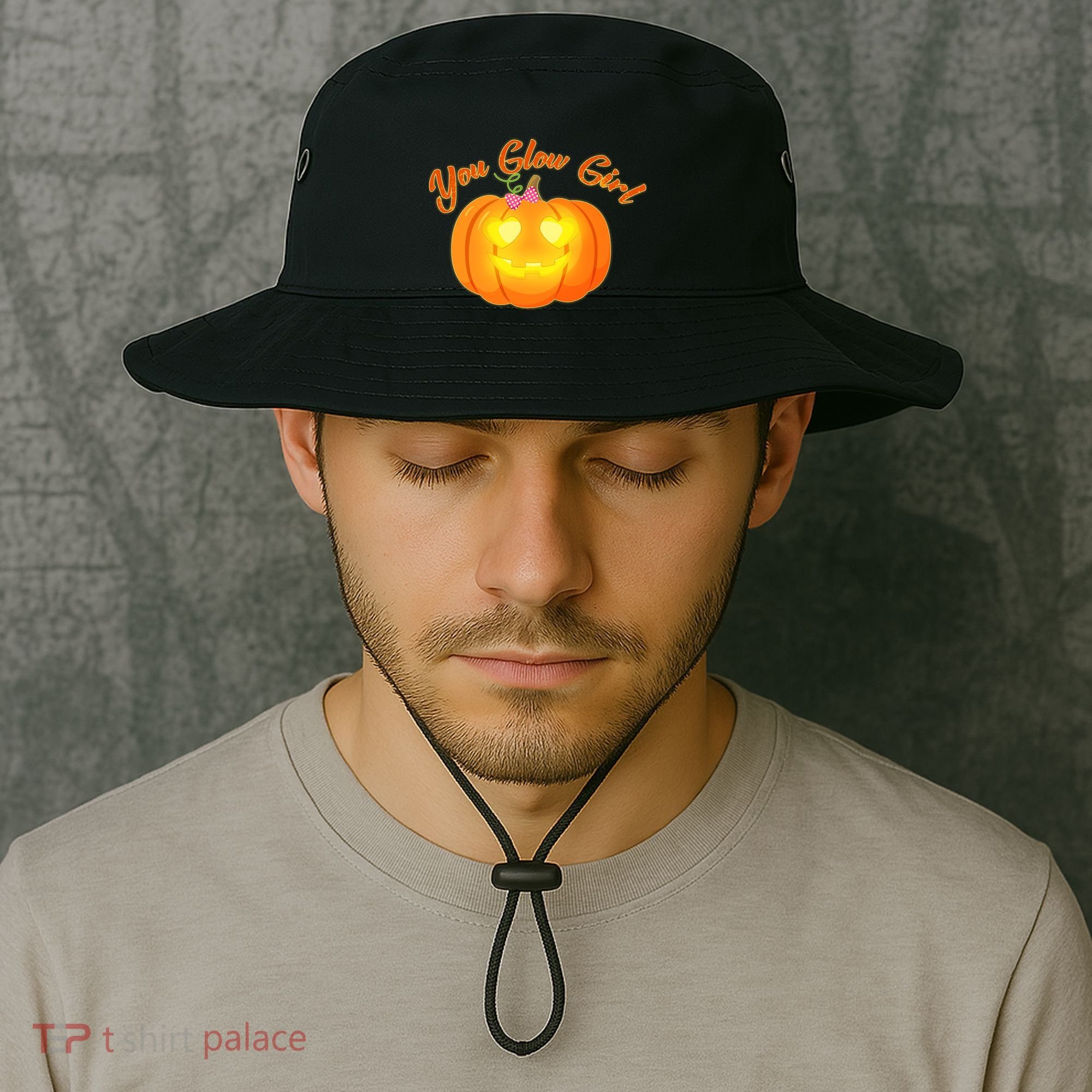 You Glow Girl Cute Pumpkin Bucket Hat