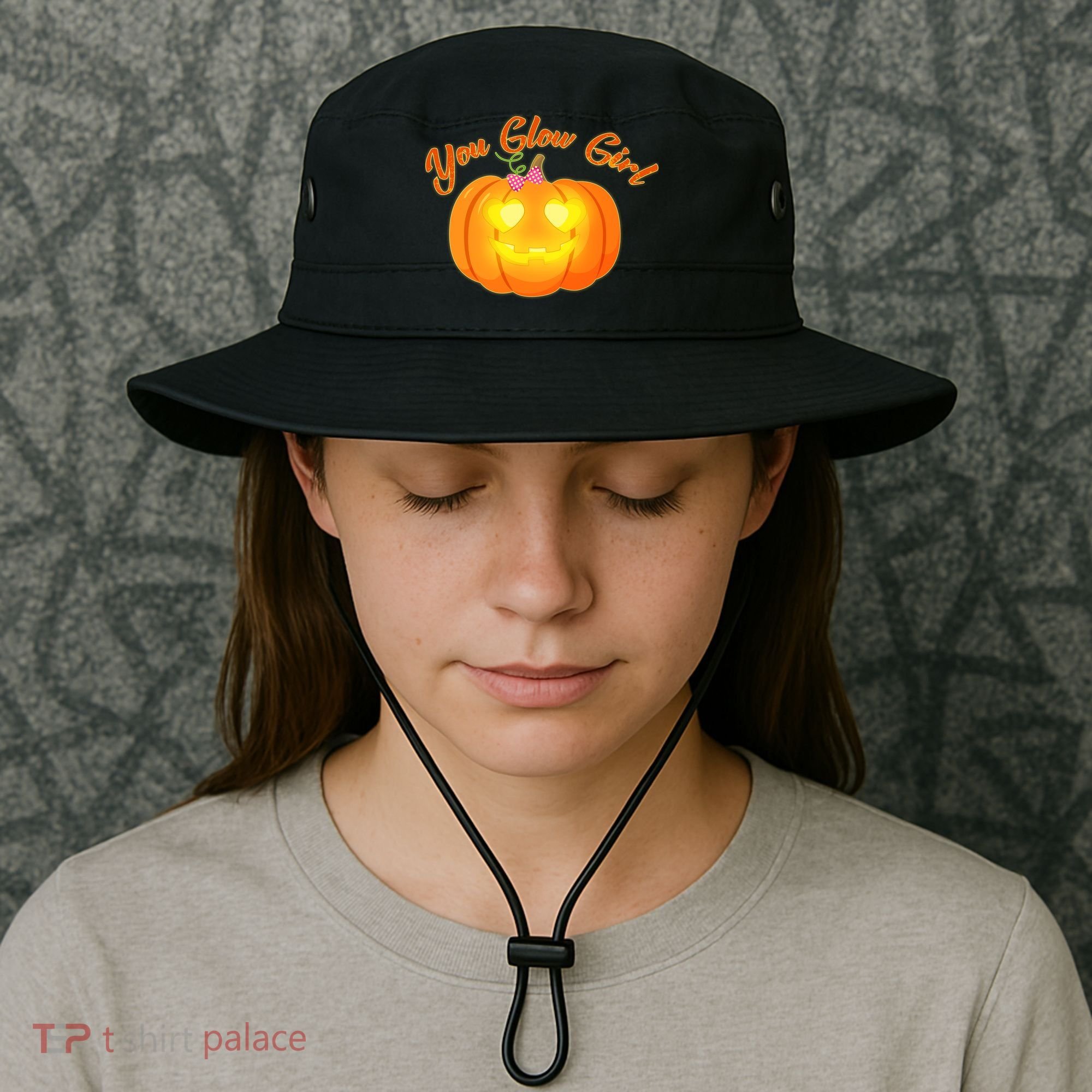 You Glow Girl Cute Pumpkin Bucket Hat