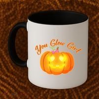 You Glow Girl Cute Pumpkin Coffee Mug thumb 2