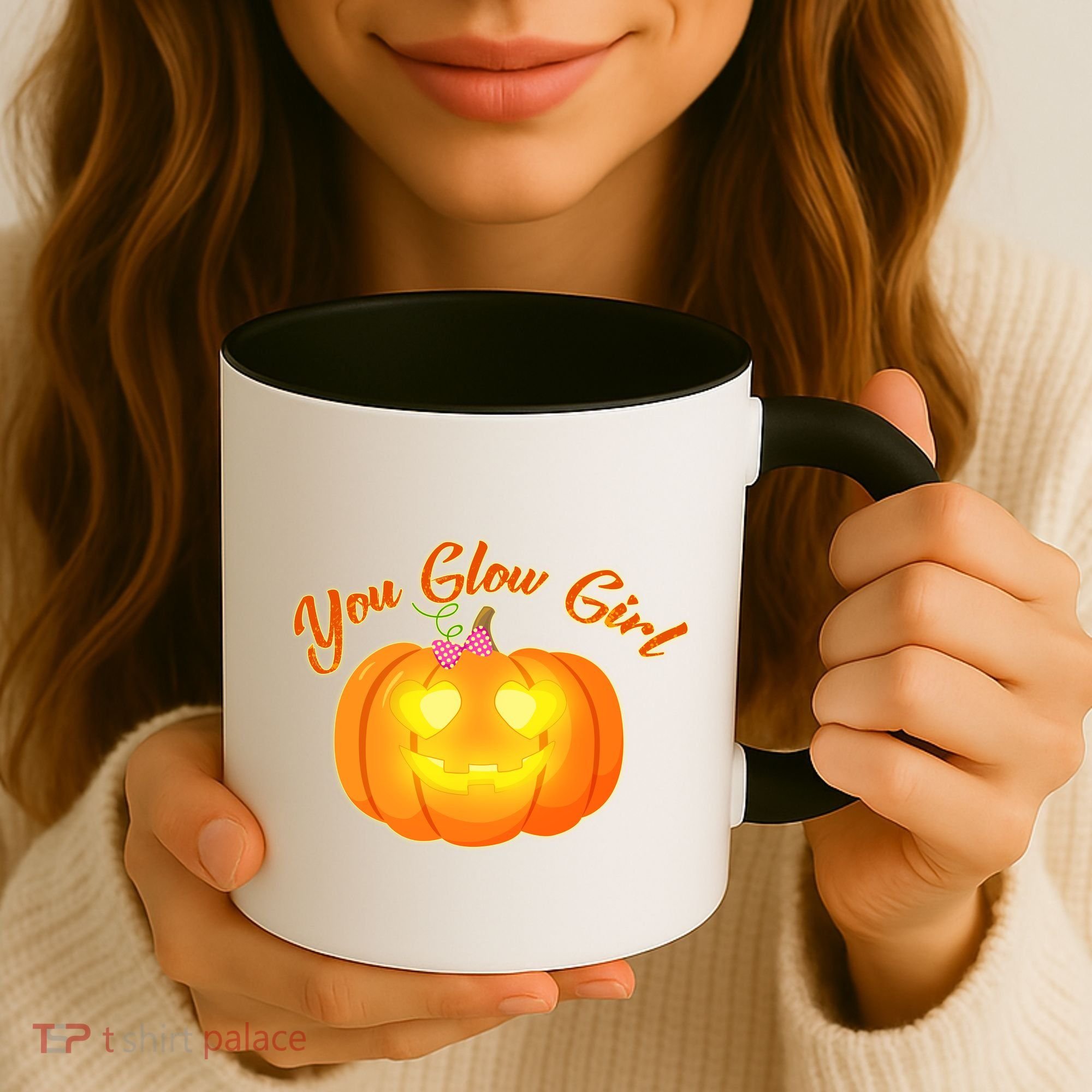 You Glow Girl Cute Pumpkin Coffee Mug
