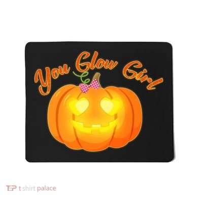 You Glow Girl Cute Pumpkin Mousepad
