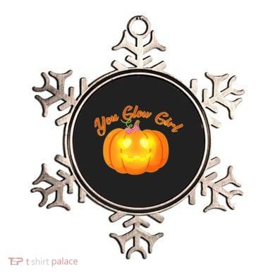 You Glow Girl Cute Pumpkin Ornament