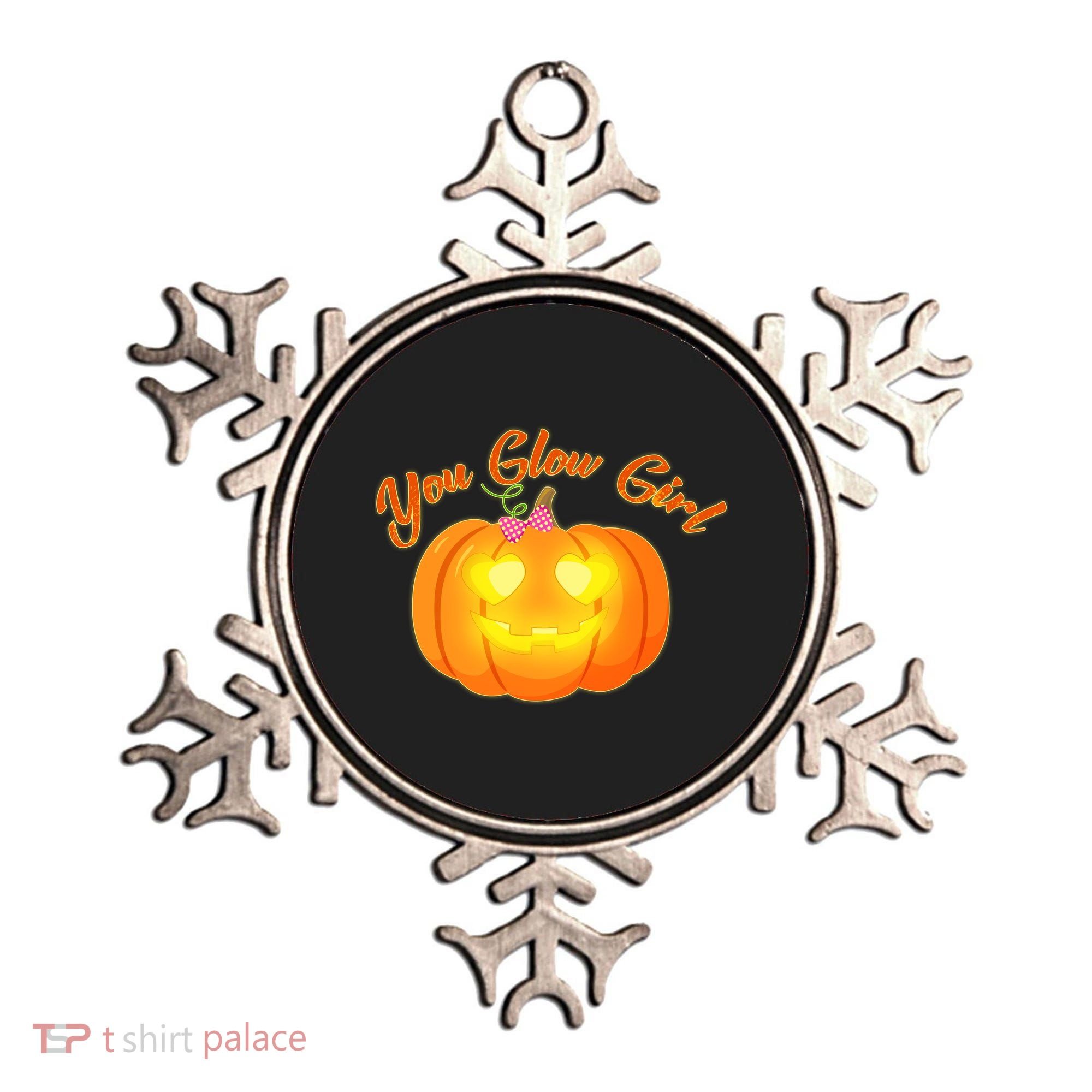 You Glow Girl Cute Pumpkin Ornament