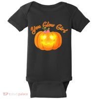 You Glow Girl Cute Pumpkin Baby Bodysuit thumb 0