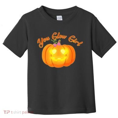You Glow Girl Cute Pumpkin Toddler T-Shirt