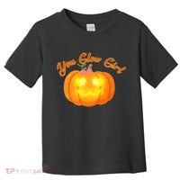 You Glow Girl Cute Pumpkin Toddler T-Shirt thumb 0