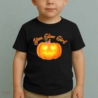 You Glow Girl Cute Pumpkin Toddler T-Shirt thumb 2