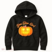 You Glow Girl Cute Pumpkin Kids Hoodie thumb 0