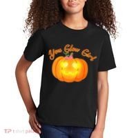 You Glow Girl Cute Pumpkin Kids T-Shirt thumb 2