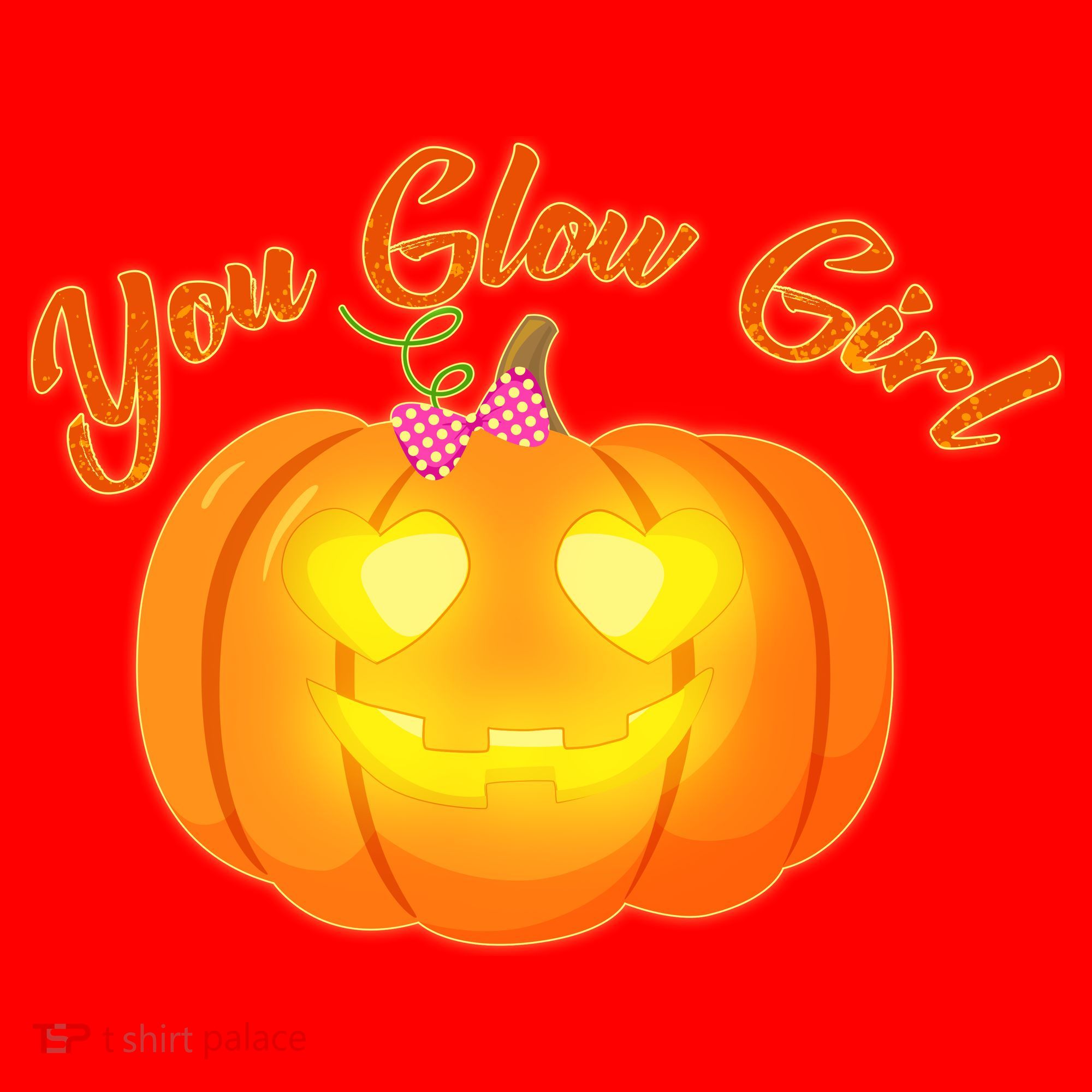 You Glow Girl Cute Pumpkin Santa Hat