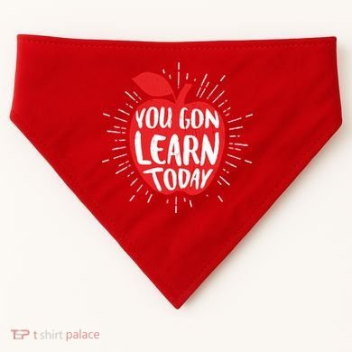 You Gon Learn Today USA-Made Doggie Bandana